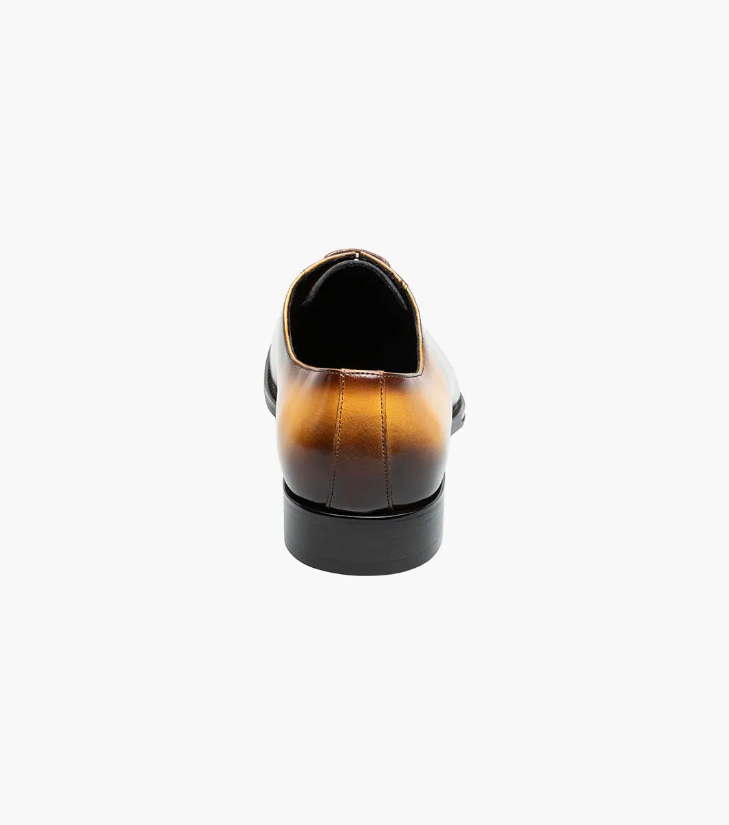 STACY ADAMS SHAFFER PLAIN TOE OXFORD – COGNAC MULTI