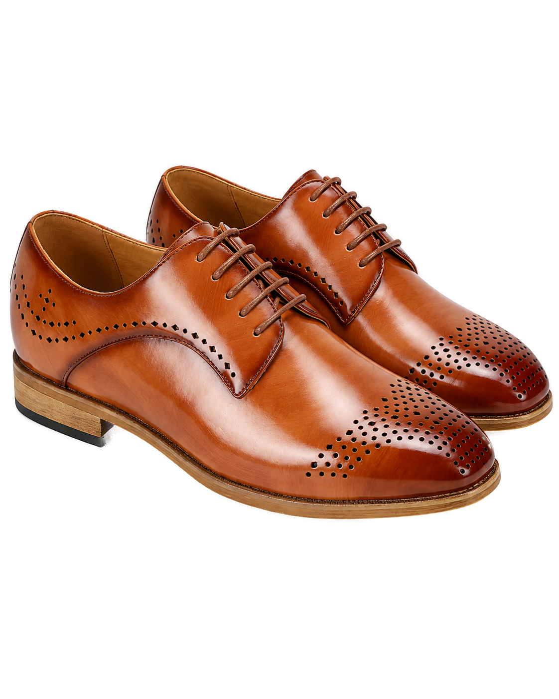 LACE-UP DRESS SHOE TAN - Product image 2 - 2c537b50-7bec-4882-a133-cdfc0d743203-bg-white.png