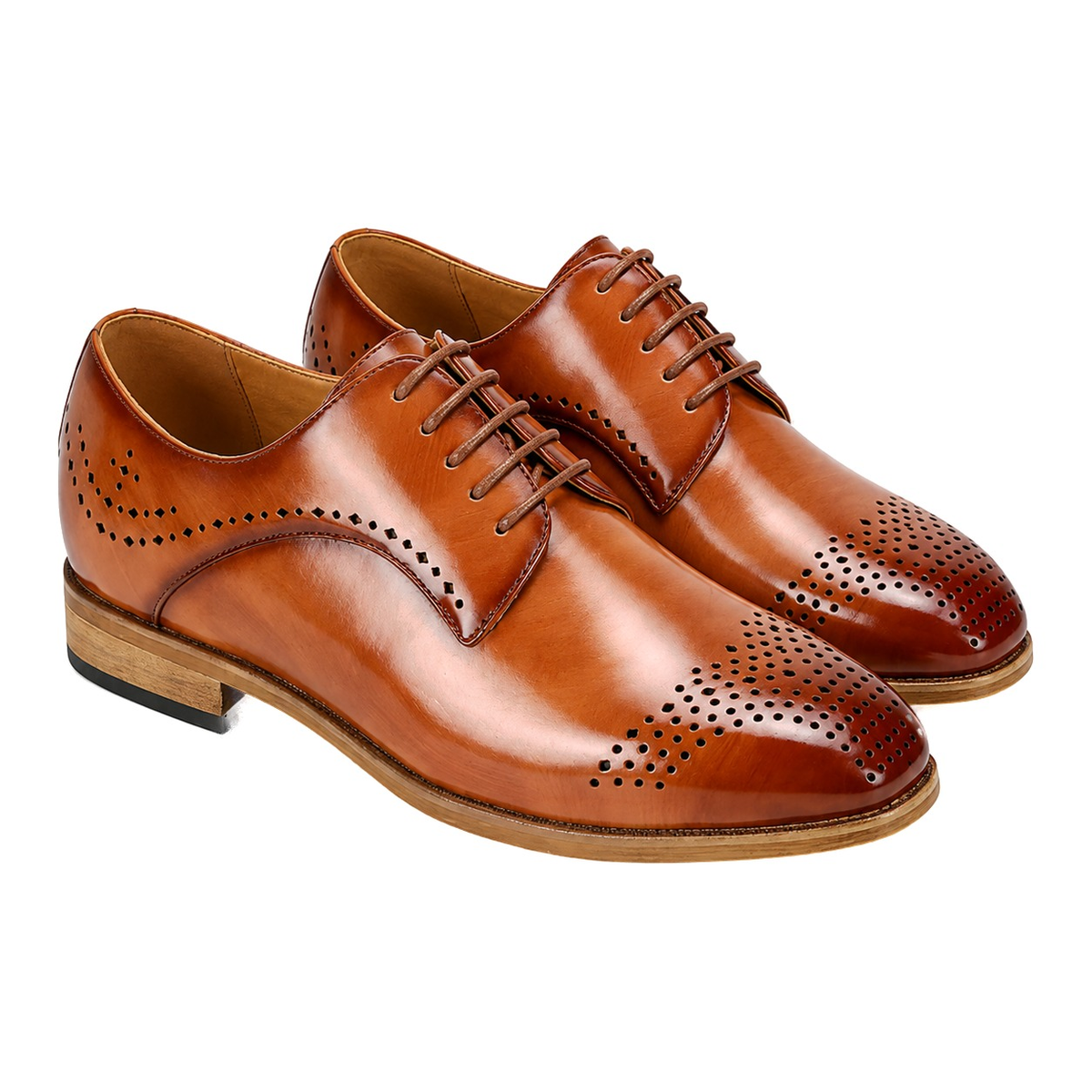 LACE-UP DRESS SHOE TAN - Product image 2 - 2c537b50-7bec-4882-a133-cdfc0d743203-bg-white.png