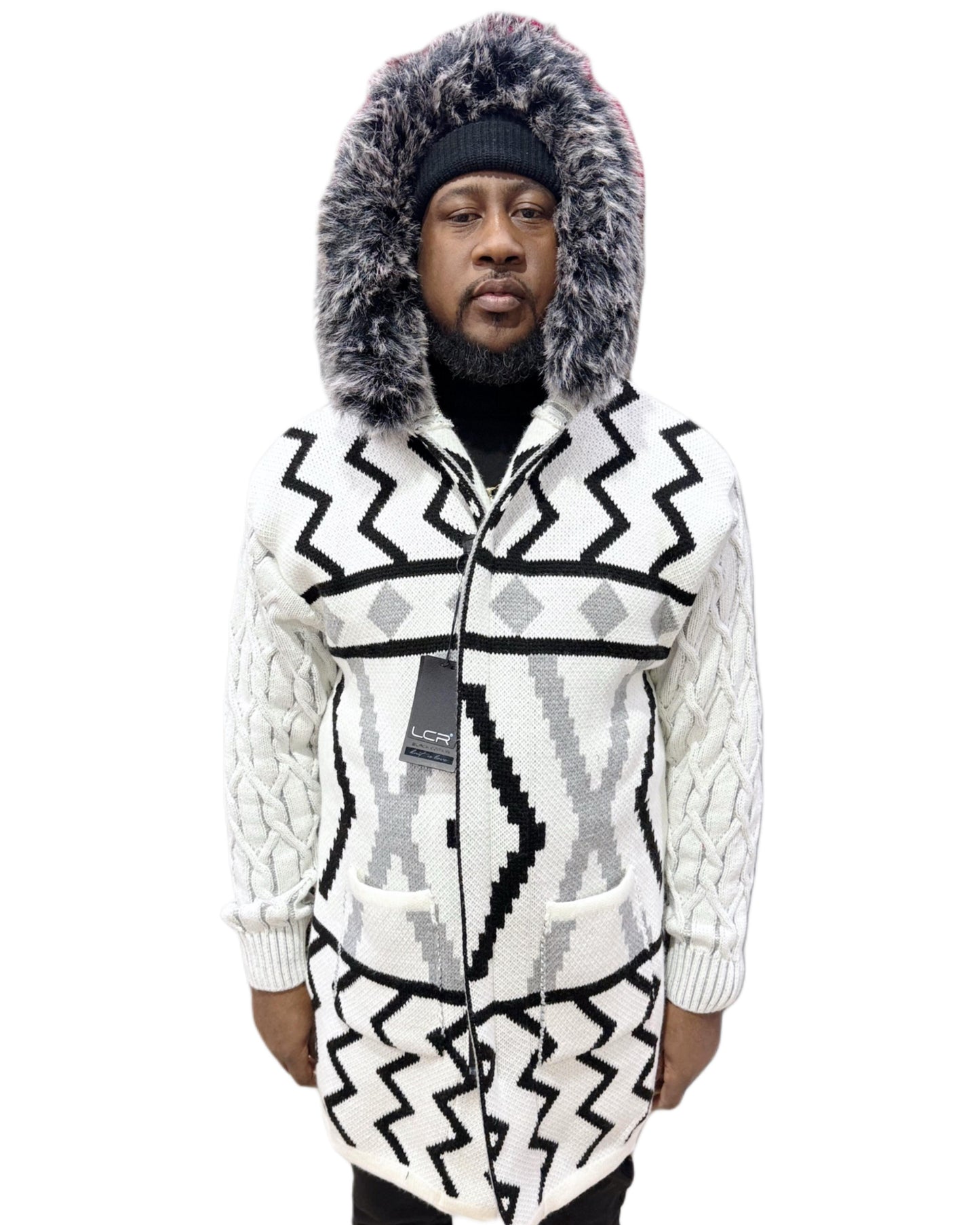 LCR Black Edition Sweater white and Grey