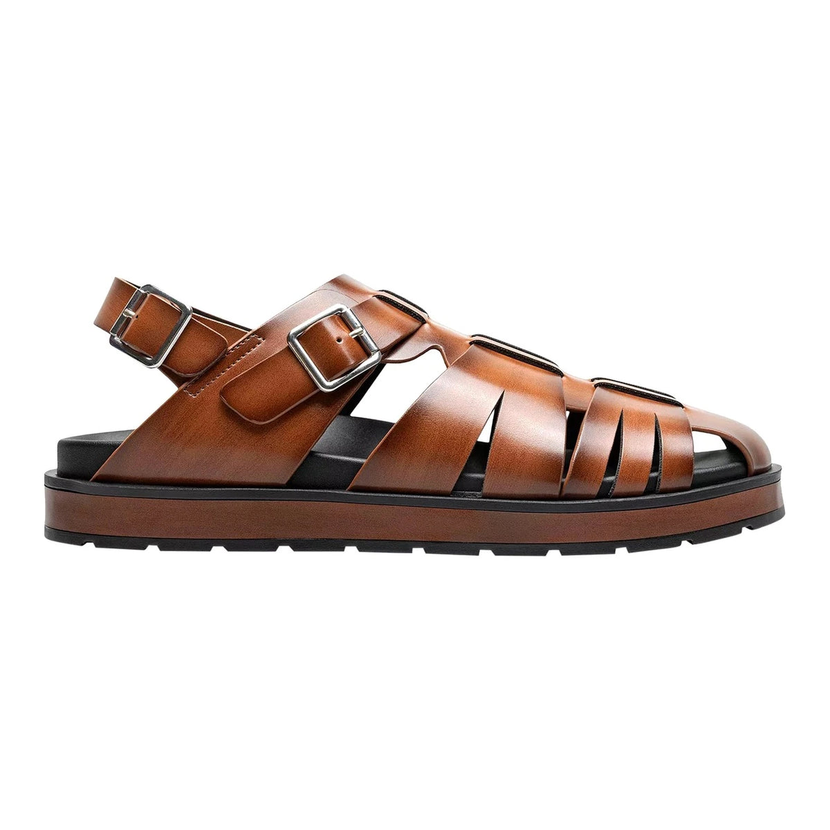 Stacy Adams LARGO Slingback Buckle Sandal – Rust Copper