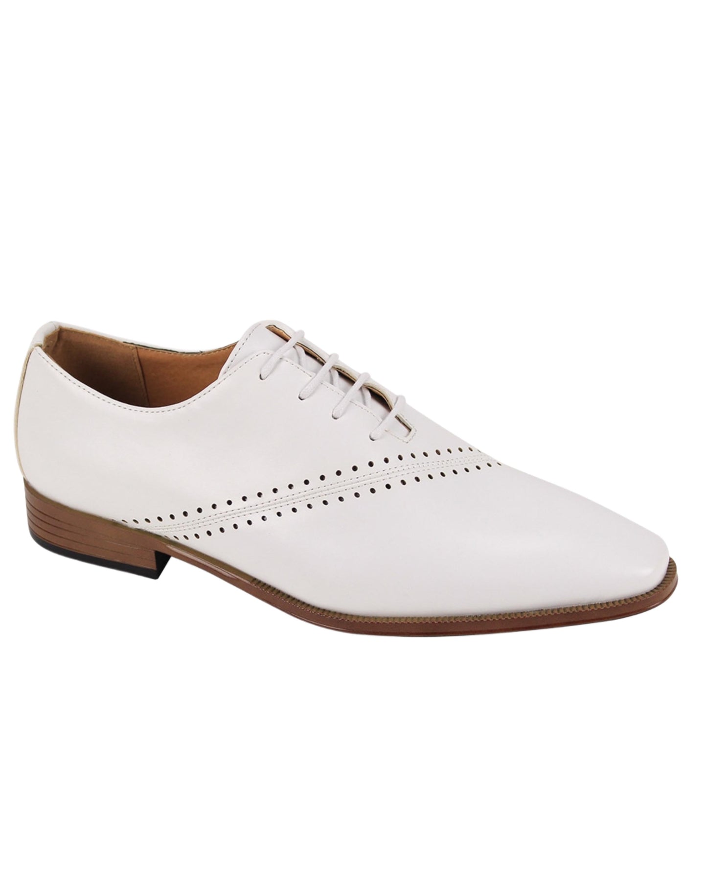 LACE-UP DRESS SHOE-WHITE