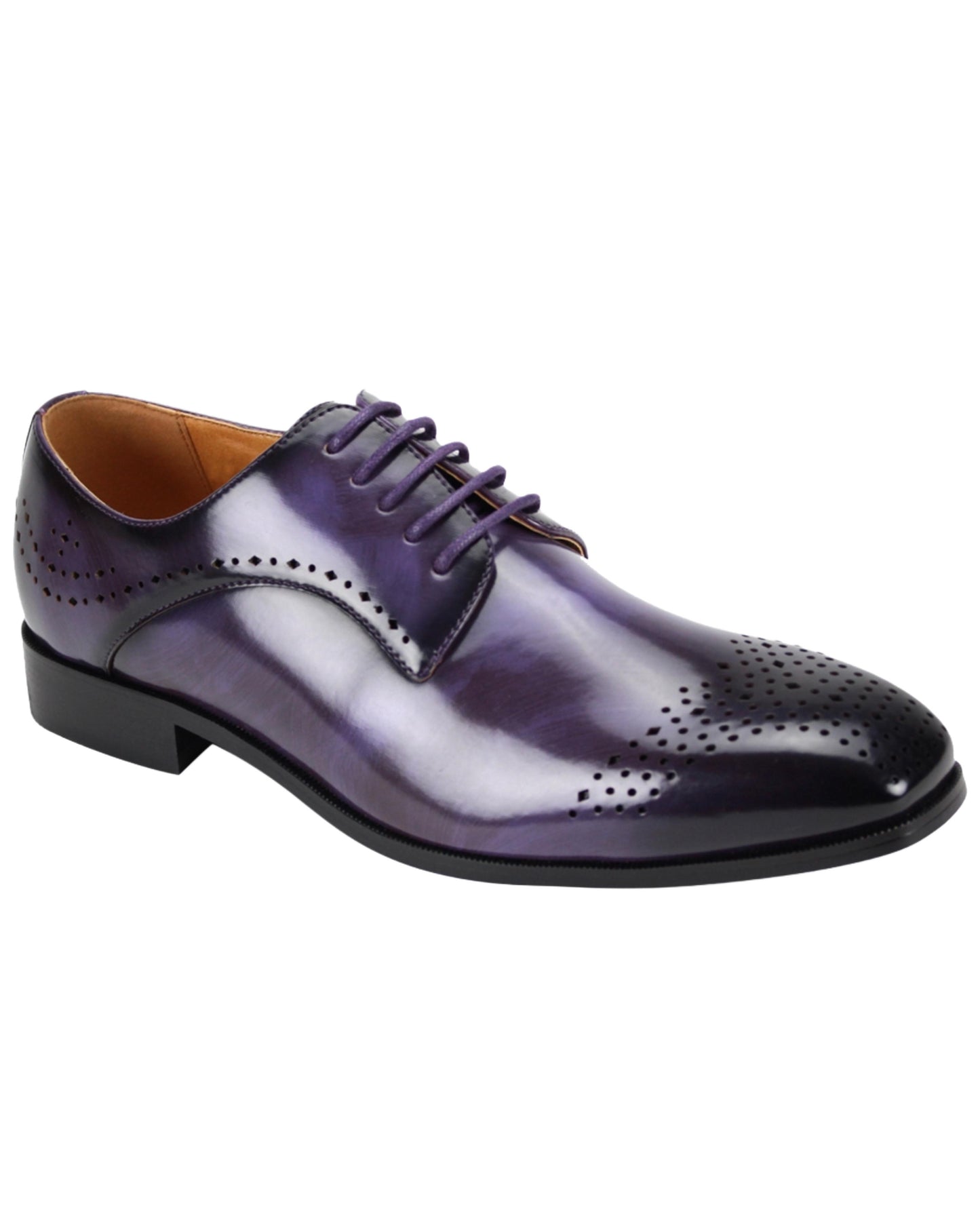 LACE-UP DRESS SHOE PURPLE