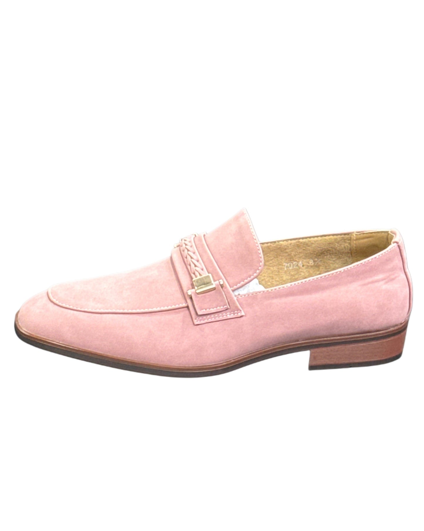 Moc Toe Woven Strap Slip-on Men's Dress Shoes Lilac