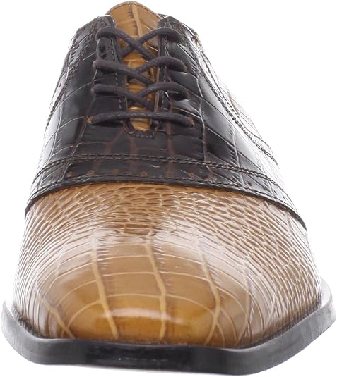 Stacy Adams Cassius Oxford Men's Dress Shoes – Dark Brown/Butterscotch