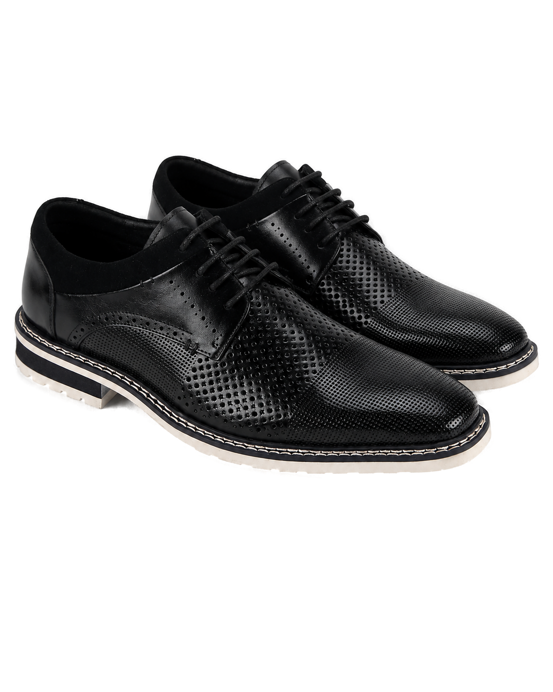 Giovanni Lambo Mens Black Leather Oxford Shoes - Product image 2 - 777ebc57-1d43-4960-8f0f-72f9956463c4-bg-white.png