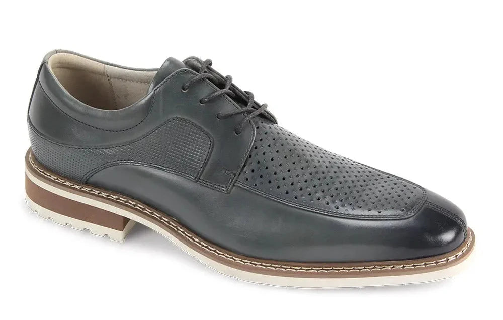 Giovanni Lenny Grey Leather Dress Shoes