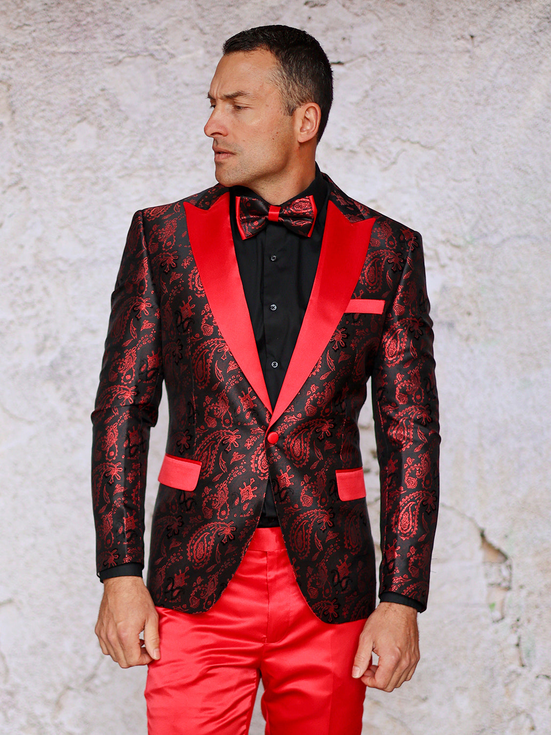 Manzini Blazer Red-Black