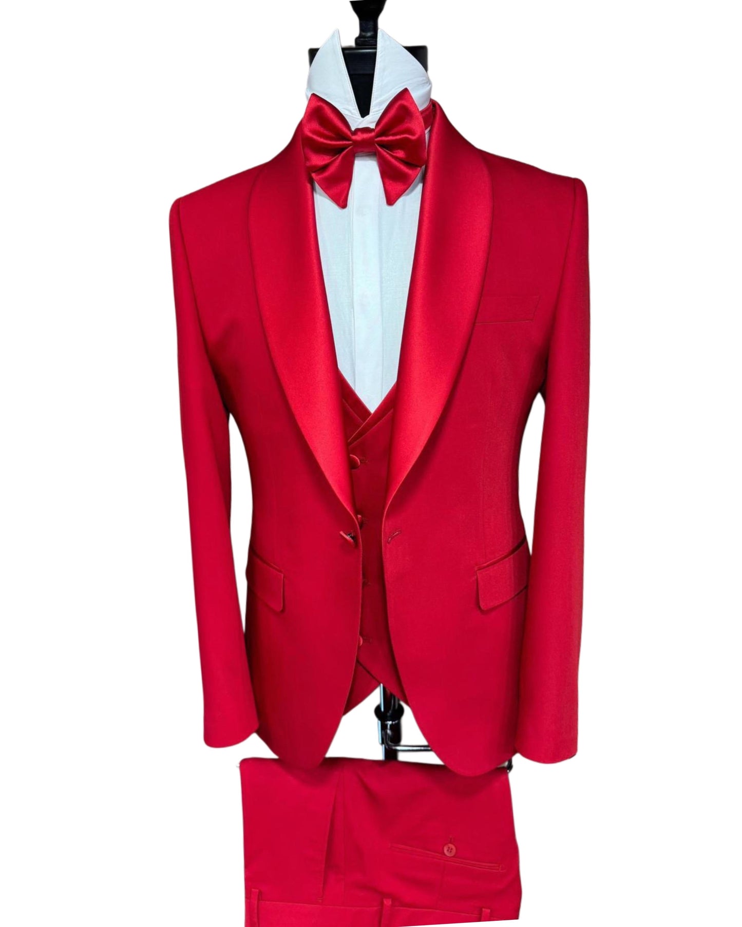 Imperial Red Full Suit - Made in Turkey