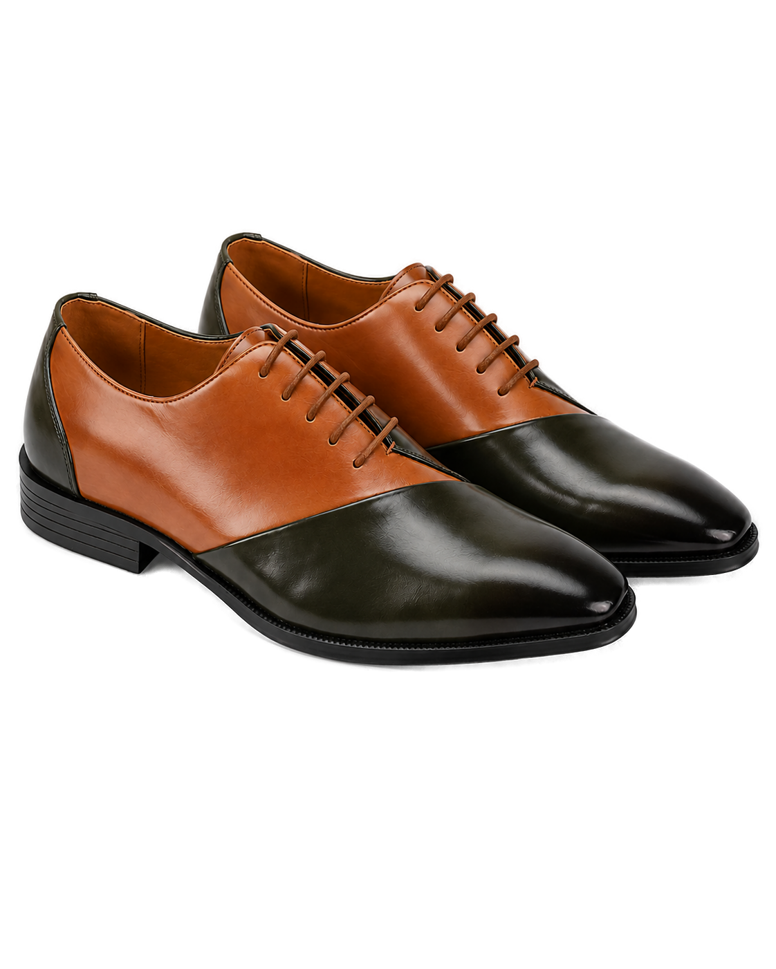 Shoes Oxfords Lace Up Two-Tone olive/tan - Product image 2 - b2d58a3d-3676-4093-84e9-d7d816cf0636-bg-white.png
