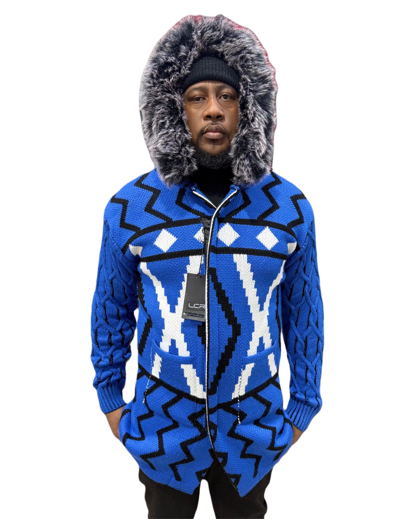 LCR Black Edition Sweater Royal Blue and black