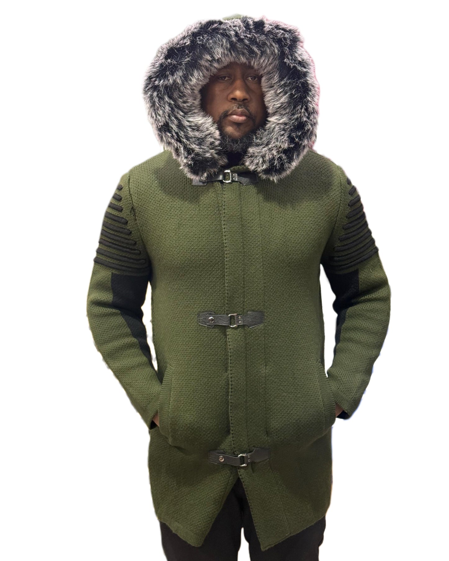 LCR Black Edition Sweater Olive and Black