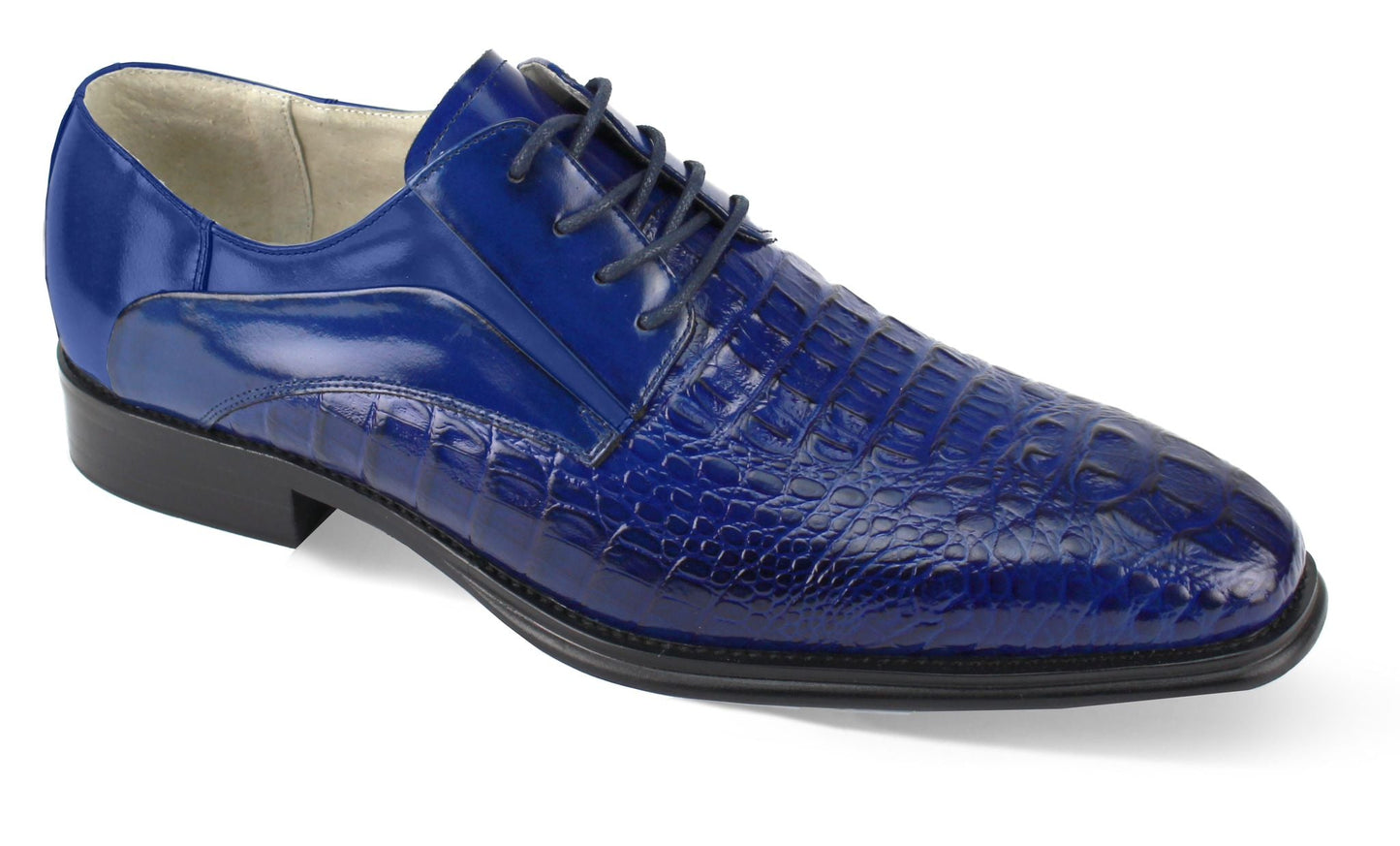 GIOVANNI Mason/Blue Leather Shoes