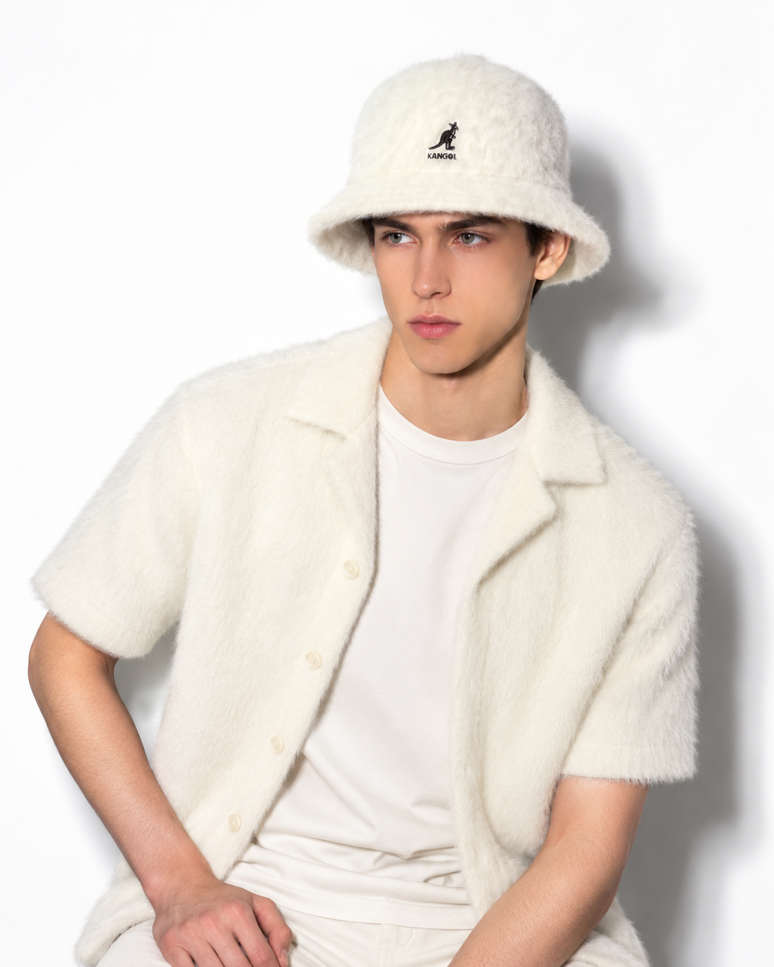 Kangol Furgora Casual Bucket Hat – Ivory - Kangol bucket hat product photo 2 - db8b97ad-8ee1-4131-8d8d-99ed474dd791.png