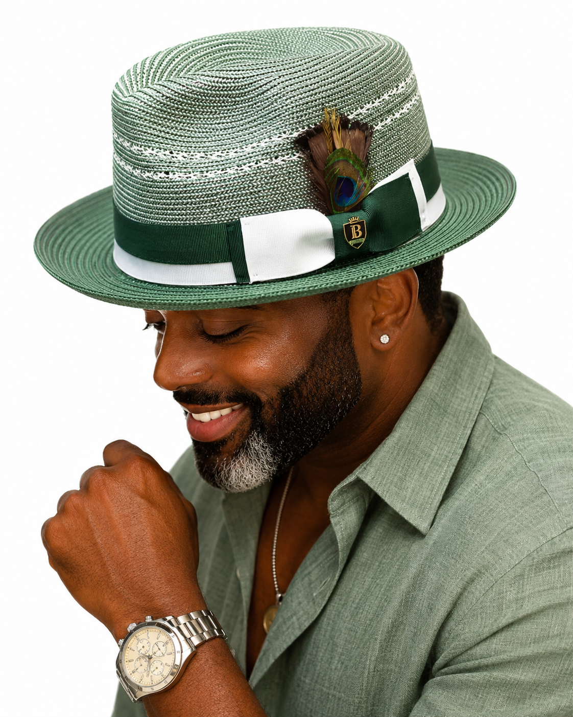 Encore Collection - Emerald Green Bruno Capelo hat image 3