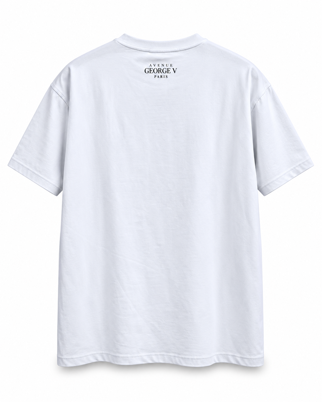Avenue George V Paris Manny & Tony T-Shirt in White, back view