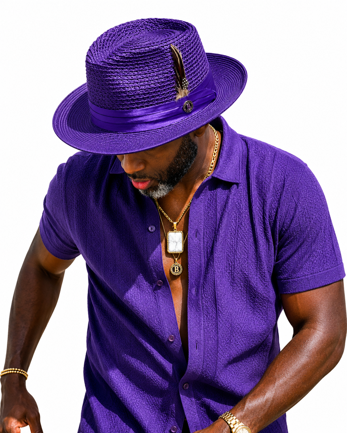 Julian Collection - Purple Bruno Capelo hat image 1