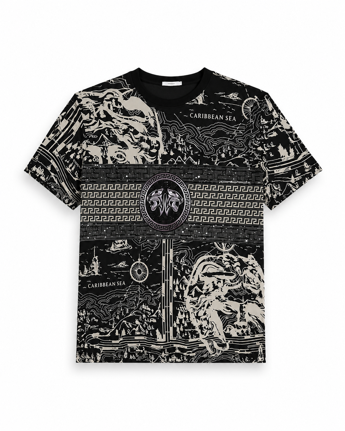 Laverita Caribbean Sea Short Sleeve T-Shirt - Black / White - product-only - new_missing_5_product_add__19eCdILDJ_kzXCO0Sfh-In05knRyxClmA.png