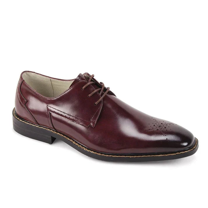 Giovanni Toby Burgundy Leather Dress Shoes