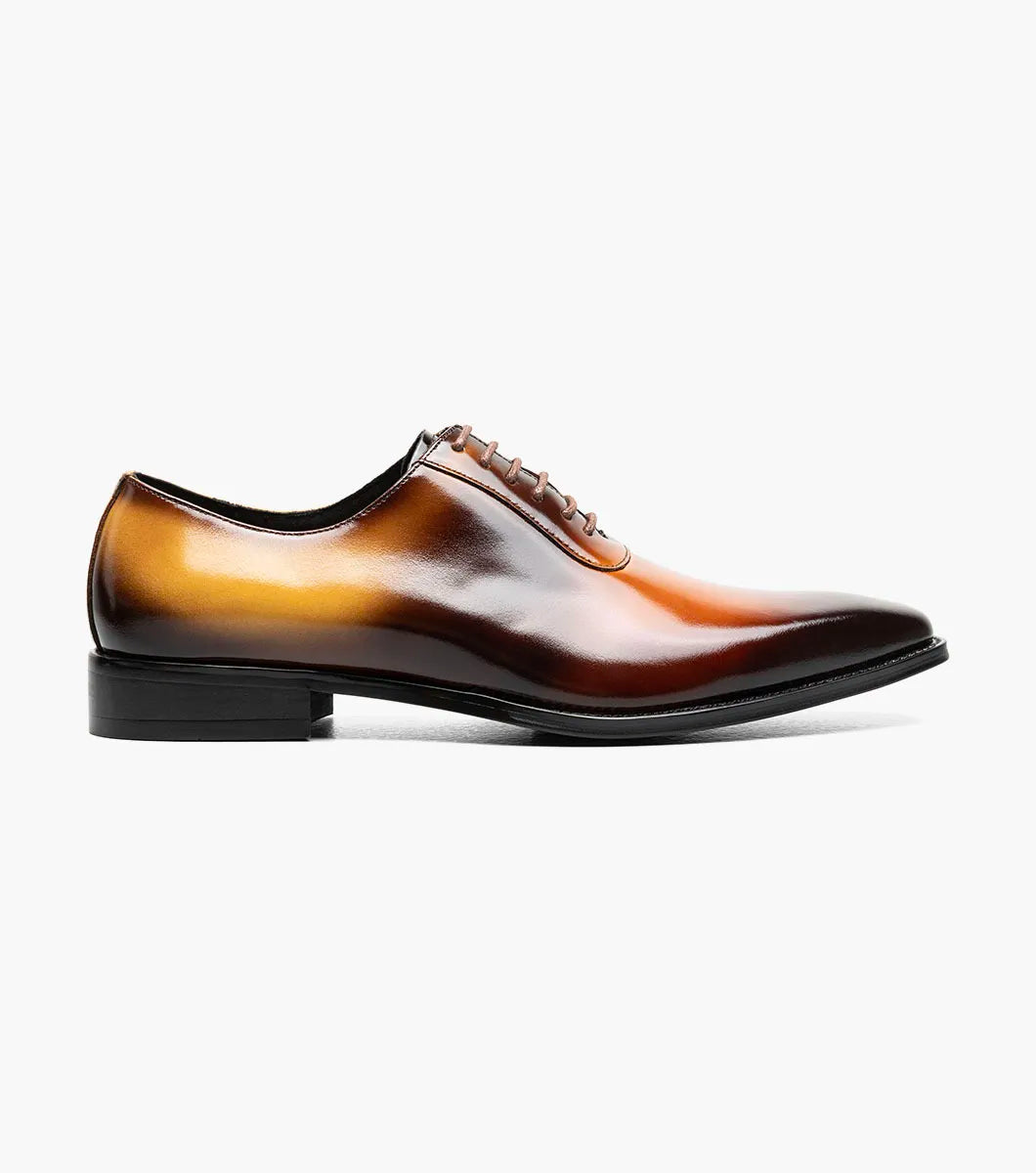 STACY ADAMS SHAFFER PLAIN TOE OXFORD – COGNAC MULTI