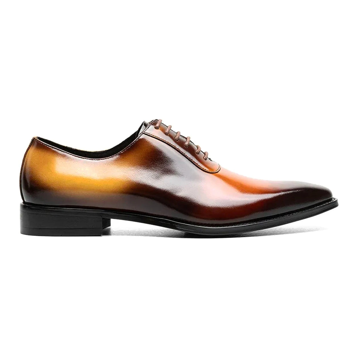 STACY ADAMS SHAFFER PLAIN TOE OXFORD – COGNAC MULTI