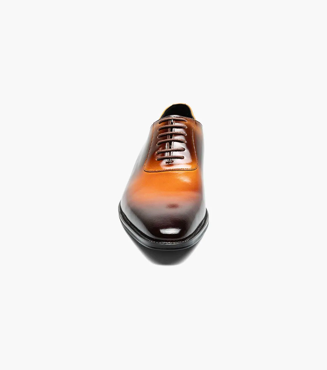 STACY ADAMS SHAFFER PLAIN TOE OXFORD – COGNAC MULTI