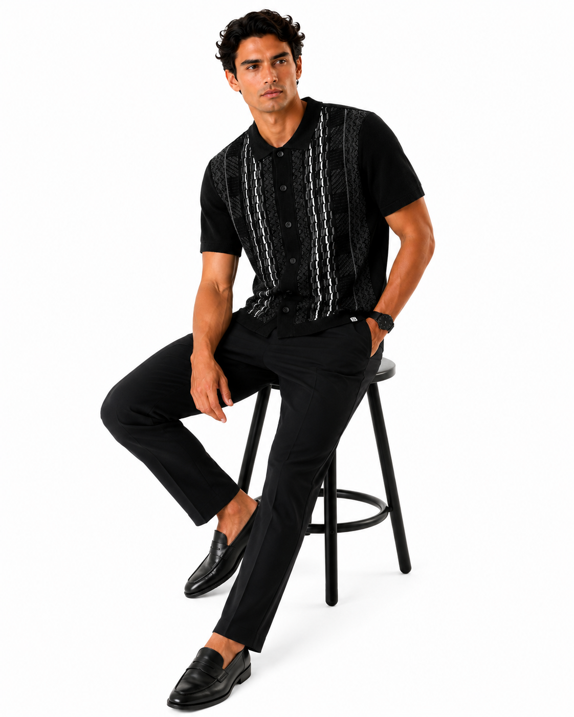 Silversilk Black 2pc Walking Leisure Matching Set - image 1