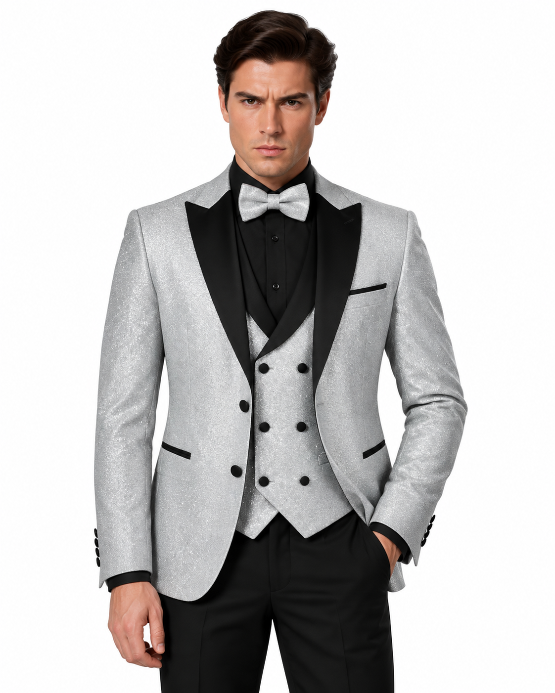 Silver with Black Lapel Suit - premium Turkey suit photo 2 - 2278af99-64a7-4b8f-a2fa-0f92f0da8b14.png