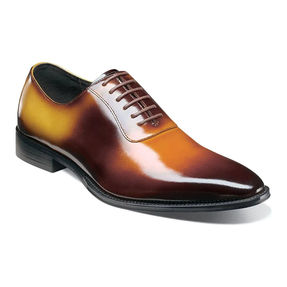 STACY ADAMS SHAFFER PLAIN TOE OXFORD – COGNAC MULTI