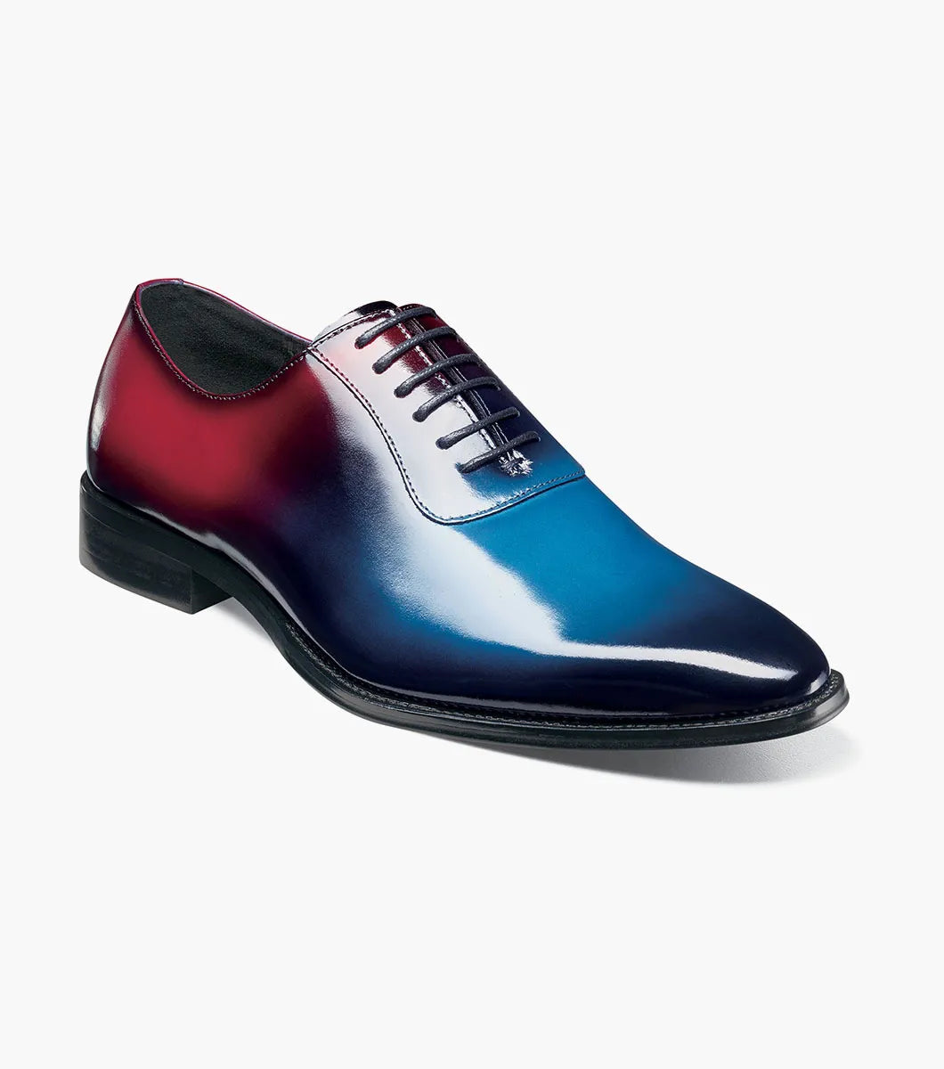 STACY ADAMS SHAFFER PLAIN TOE OXFORD – NAVY MULTI