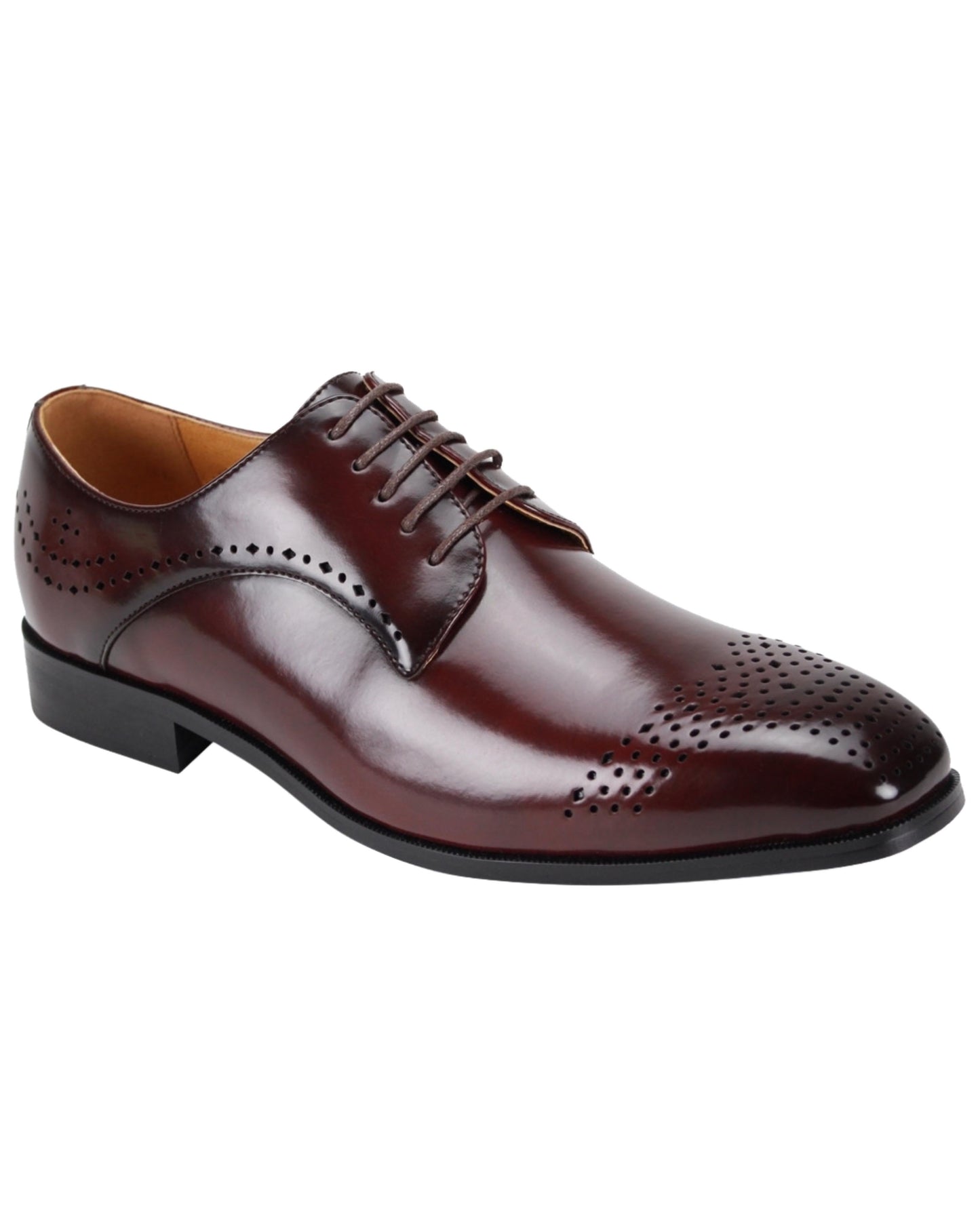 LACE-UP DRESS SHOE-BURGUNDY