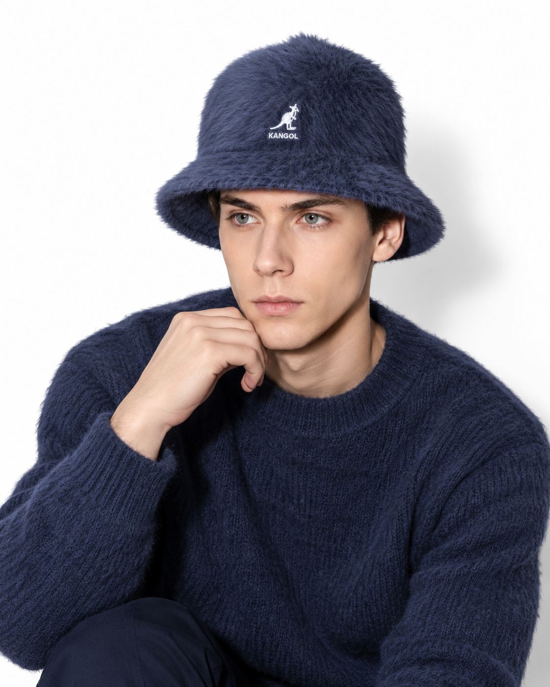 Kangol Furgora Casual Bucket Hat – Navy - Kangol bucket hat product photo 3 - 2a1c0bd1-303e-495c-a255-1c685ab16b8b.png