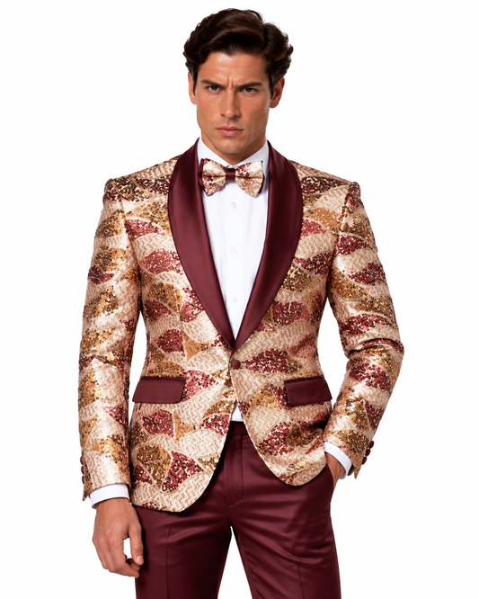 Manzini Blazer Burgundy - Manzini designer blazer photo 1 - 2cc7e1be-6fd3-4148-ad92-e17bee06c5fc.png