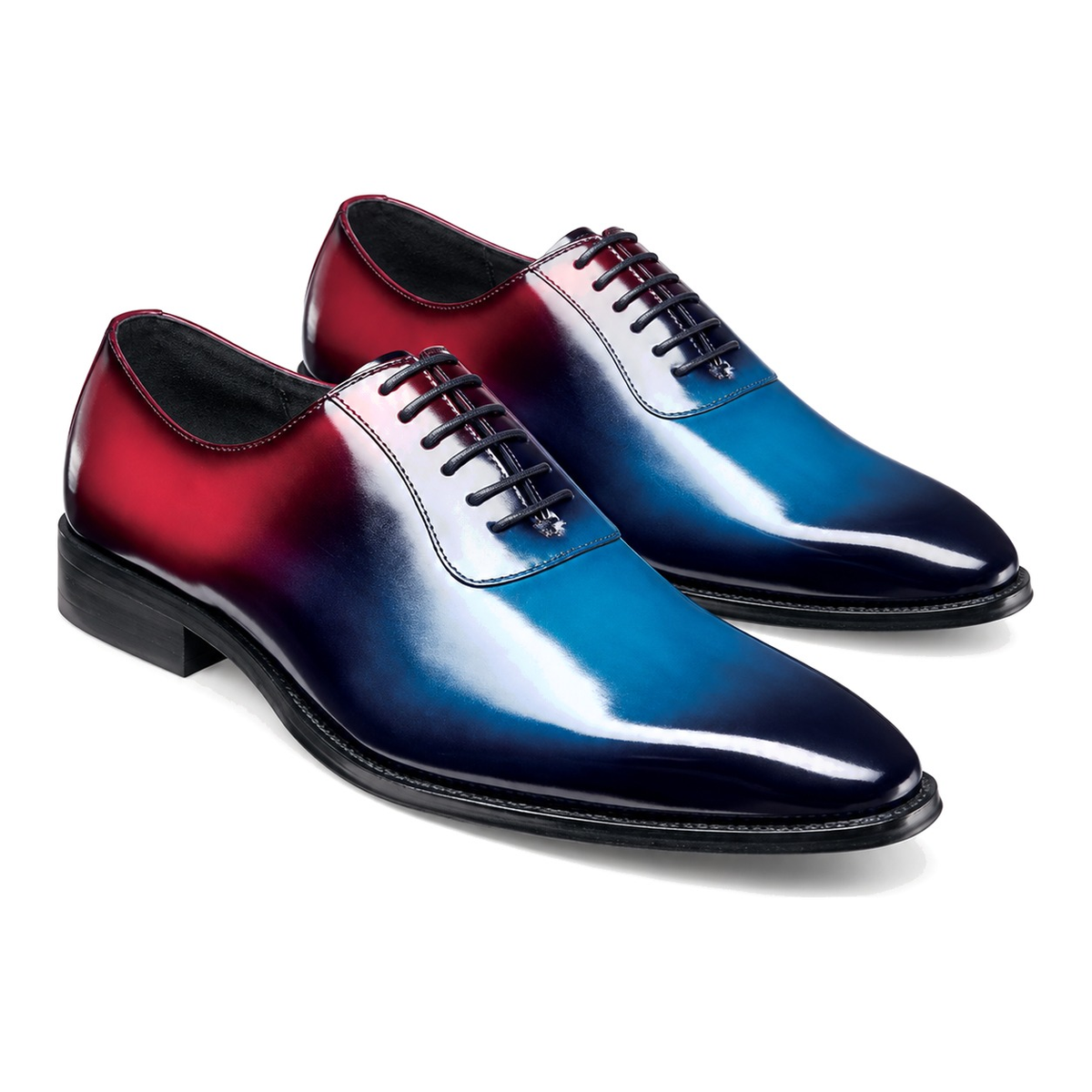 STACY ADAMS SHAFFER PLAIN TOE OXFORD – NAVY MULTI - two tone dress shoe photo 1 - 5207e1f6-cbd0-481a-8f2a-0b41347f2d15.png