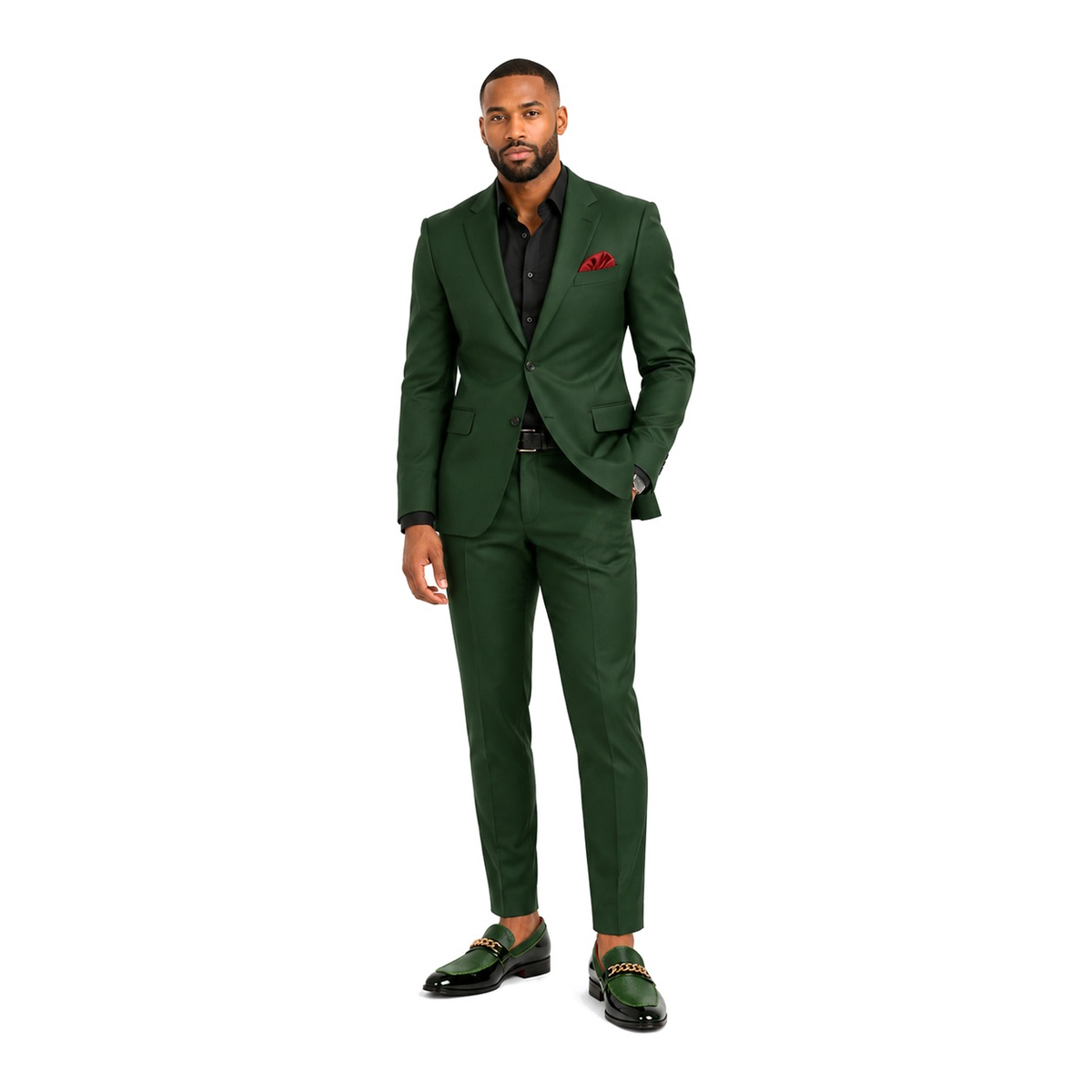 After Midnight 7071 Green Patent Leather Chain Loafer - loafer photo 3 - 5eecafea-a10a-4699-9af8-26a6992e8529.png