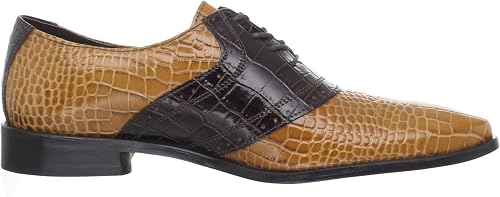 Stacy Adams Cassius Oxford Men's Dress Shoes – Dark Brown/Butterscotch