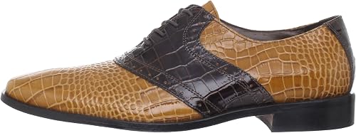 Stacy Adams Cassius Oxford Men's Dress Shoes – Dark Brown/Butterscotch
