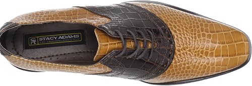 Stacy Adams Cassius Oxford Men's Dress Shoes – Dark Brown/Butterscotch