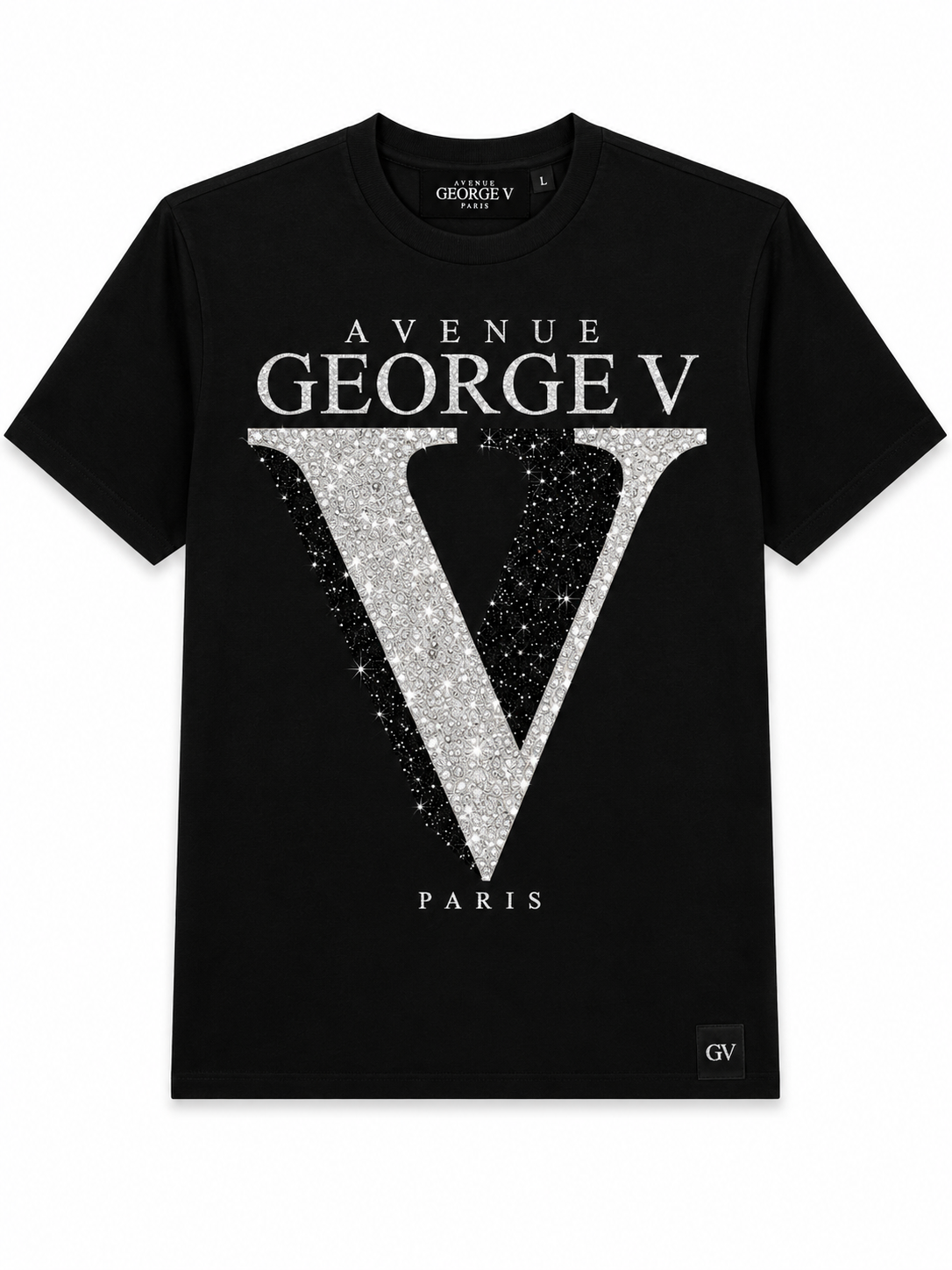 George Avenue Paris Plain T-Shirt - Black - product-only - 8a23ccf4-d003-4efd-885d-6862e101d231.png