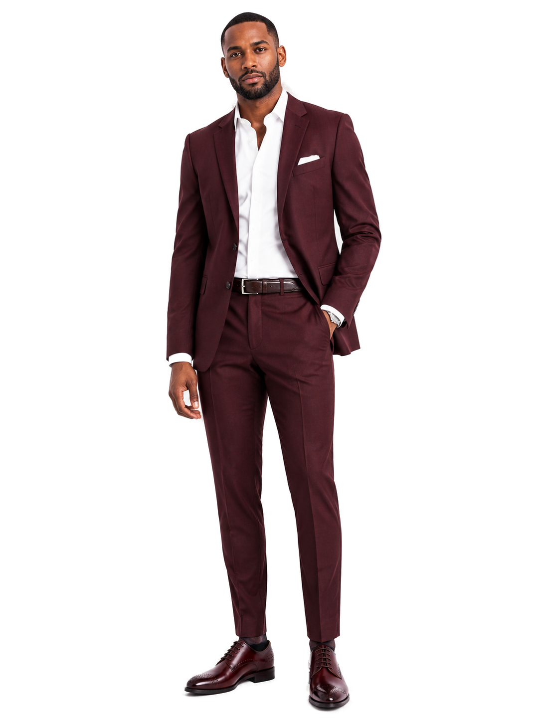 AFTER MIDNIGHT 7009/Burgundy - Model wearing shoe - 8f1af85f-2775-4ce8-bc29-e7c73b14080c-bg-white.png