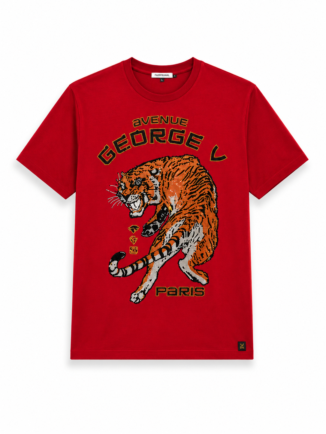 George V Tiger Short Sleeve T-Shirt - Red - product-only - 985cb9d3-b7ef-4c7d-8599-52cbd2db6e29.png