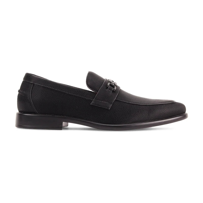 ASH4 Men's Black Formal Loafers