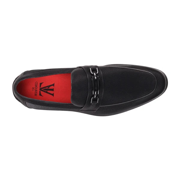 ASH4 Men's Black Formal Loafers