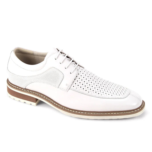Giovanni Lenny White Leather Dress Shoes