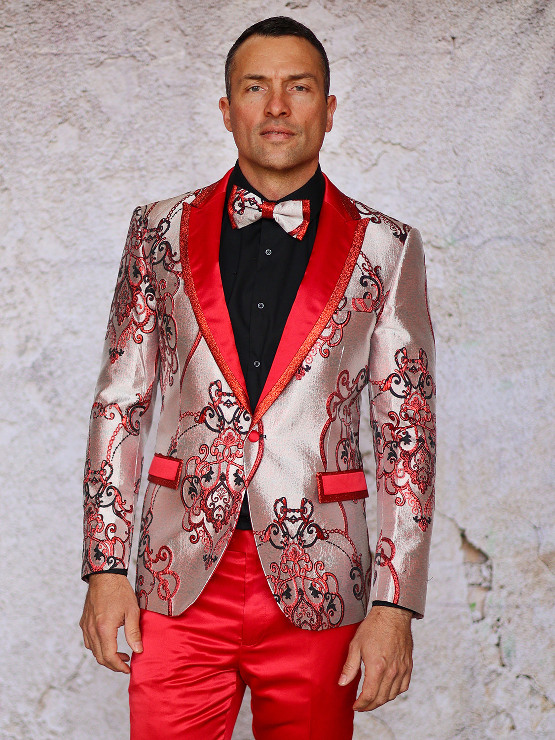manzini-blazer-RedCream