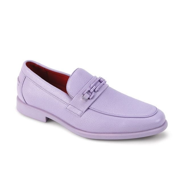 Men’s Lavender Slip-On Dress Loafers – Ash 4