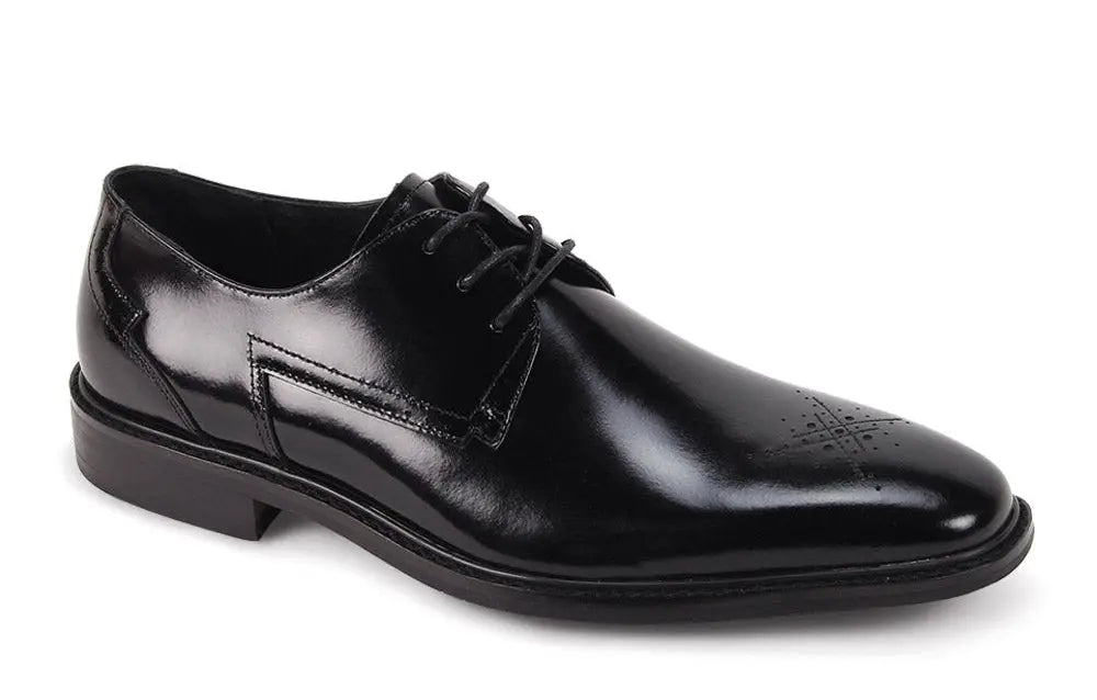 Giovanni Toby Black Leather Dress Shoes