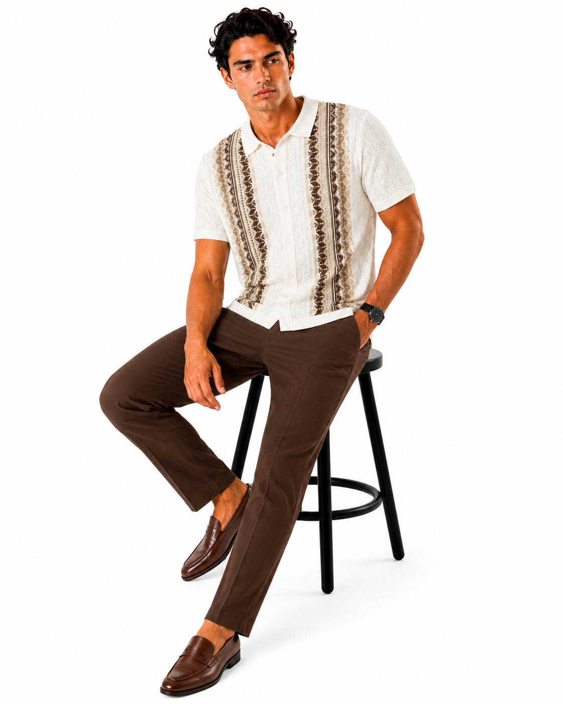 Silversilk Brown 2pc Walking Leisure Matching Set - image 1