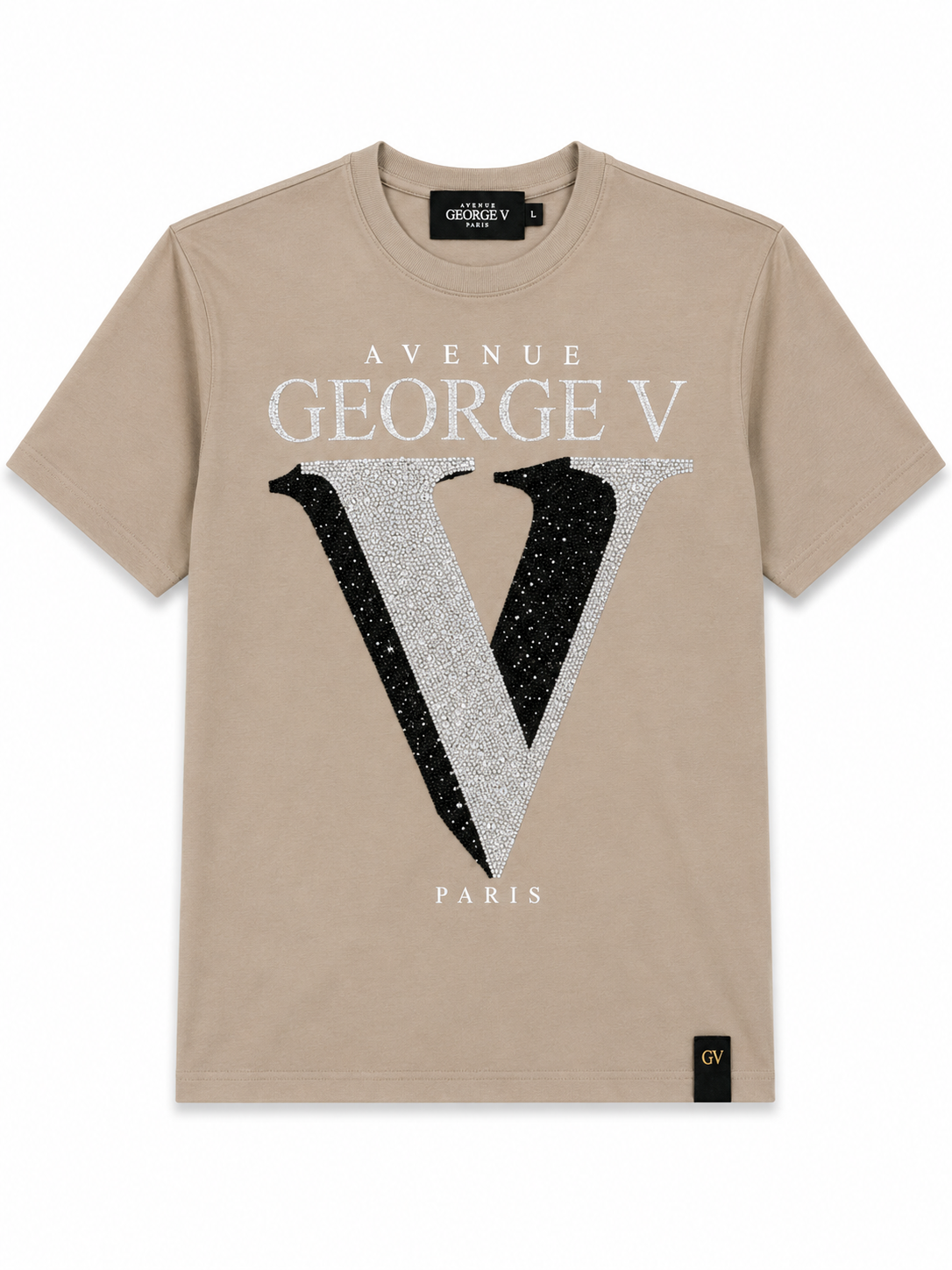 George Avenue Paris Plain T-Shirt - Beige - product-only - a87d5cfe-45a8-44b1-9fa3-3485f2317ec2.png