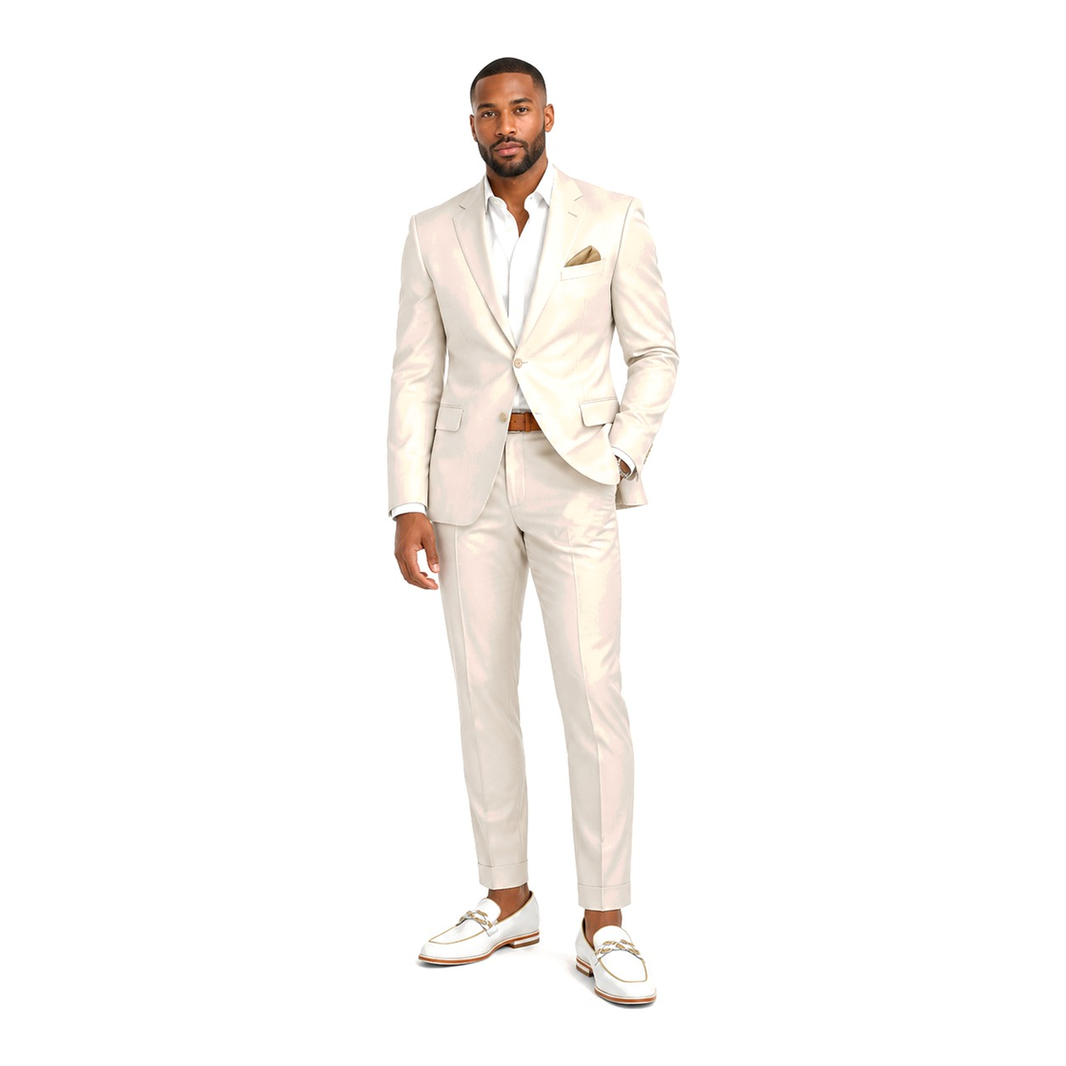 Giovanni Tudor Men's White leather Dress Shoes - two tone dress shoe photo 3 - acf9de1c-e6ed-4d17-a825-9724805b2835.png